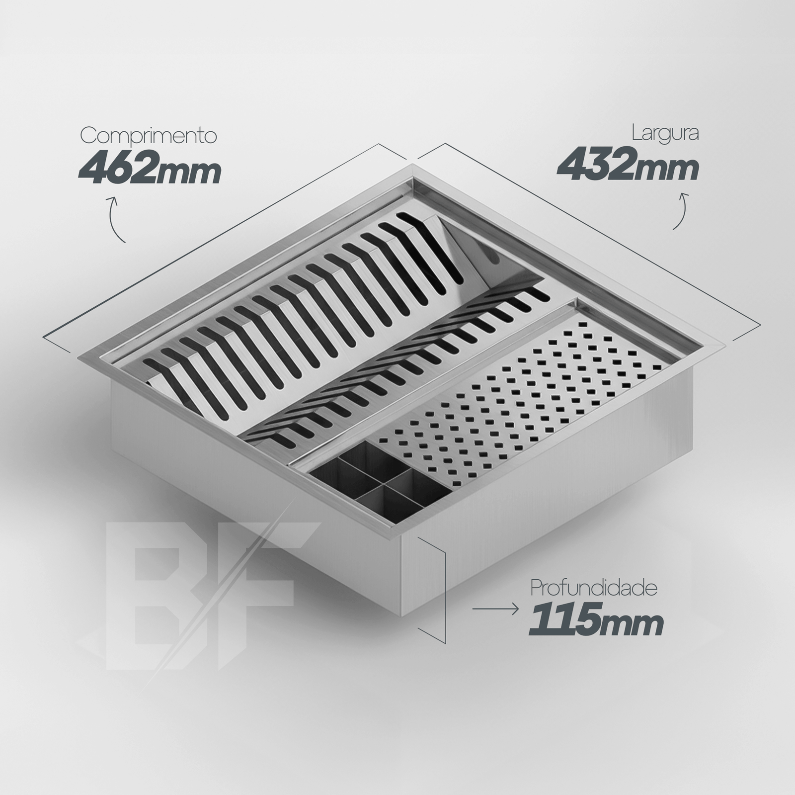 Escorredor de louça quadrado 40x40 - Imagem 2