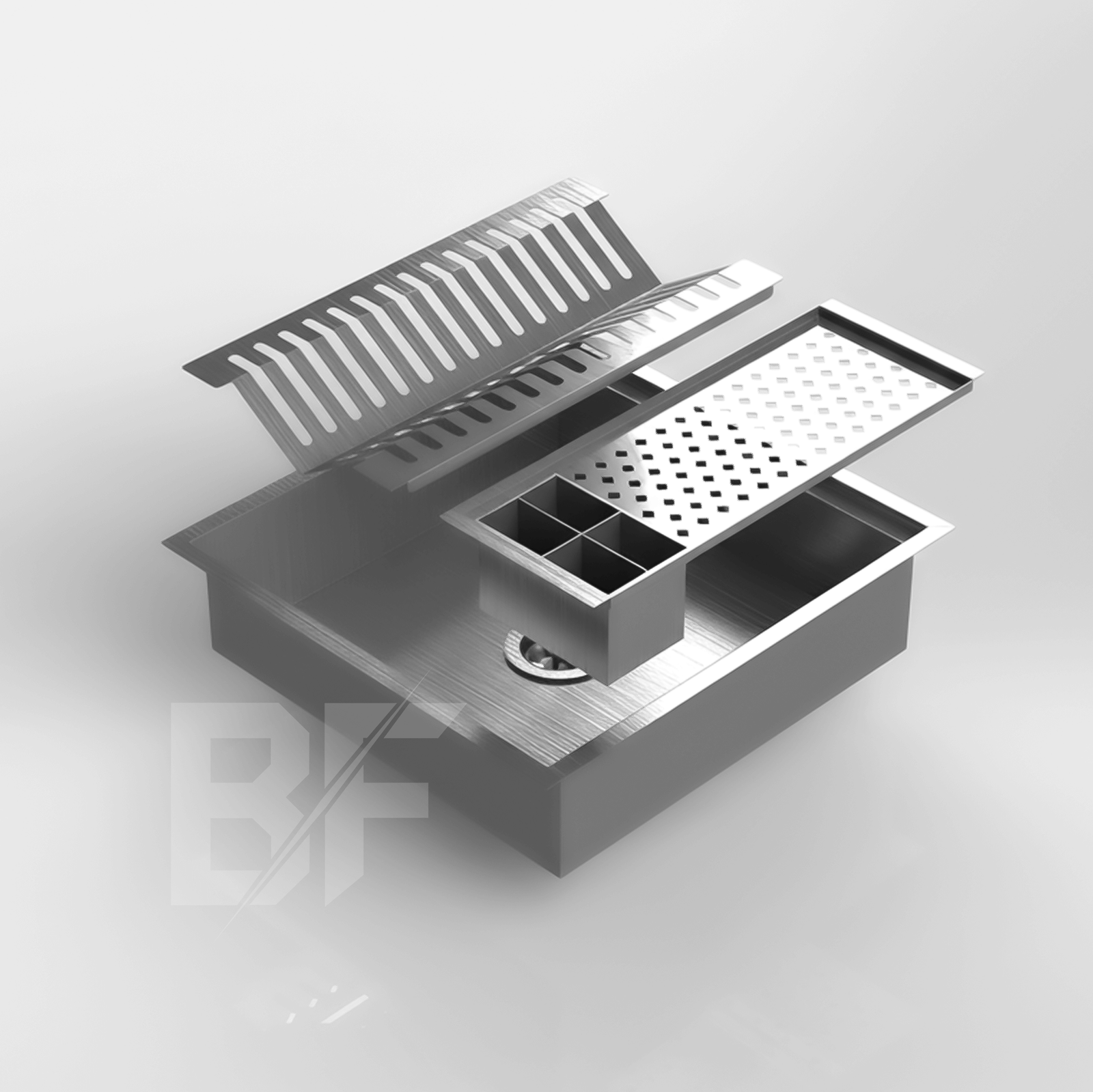 Escorredor de louça quadrado 40x40