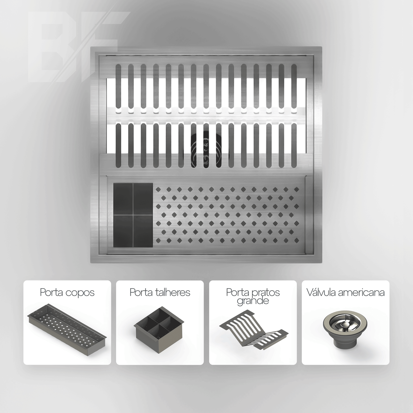 Escorredor de louça quadrado 40x40 - Imagem 3